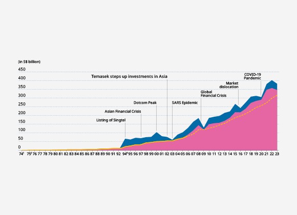 Temasek Net Portfolio Value since Inception